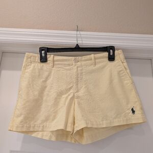 Ralph Lauren Sport Yellow Cotton Shorts Size 6
